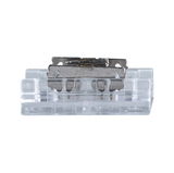 Petit composant transparent en plastique et métal pour connexions électriques d'éclairage