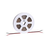 Bobine de bande LED blanche avec fils rouge et noir pour éclairage flexible