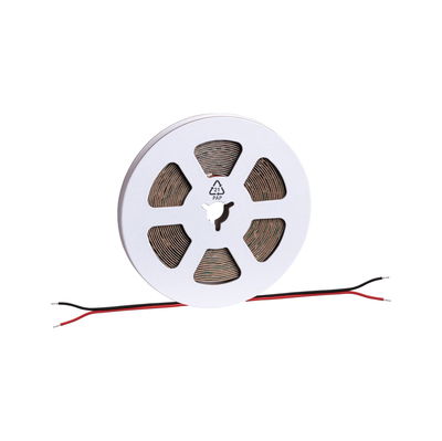 Bobine de bande LED blanche avec fils rouge et noir pour éclairage flexible