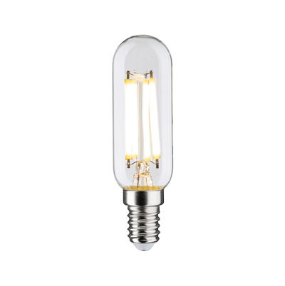 Clear LED bulb with E14 base and warm white light for energy-efficient lighting solutions
