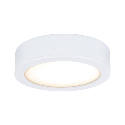 Rundes LED-Deckenlicht in Weiß mit warmweißem Licht für moderne Wohnraumbeleuchtung