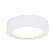 Round white LED ceiling light with warm white illumination for modern home lighting