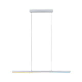 Modern white metal LED pendant light with slim design for contemporary indoor lighting