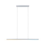 Moderne weiße LED-Pendelleuchte aus Metall mit schlankem Design für zeitgemäße Innenbeleuchtung