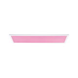 Rechthoekig LED-paneel met wit frame en roze lichtoppervlak voor moderne verlichting