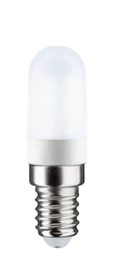 Kleine LED-lamp met mat wit kunststof en metalen schroefdraad voor energiezuinige verlichting