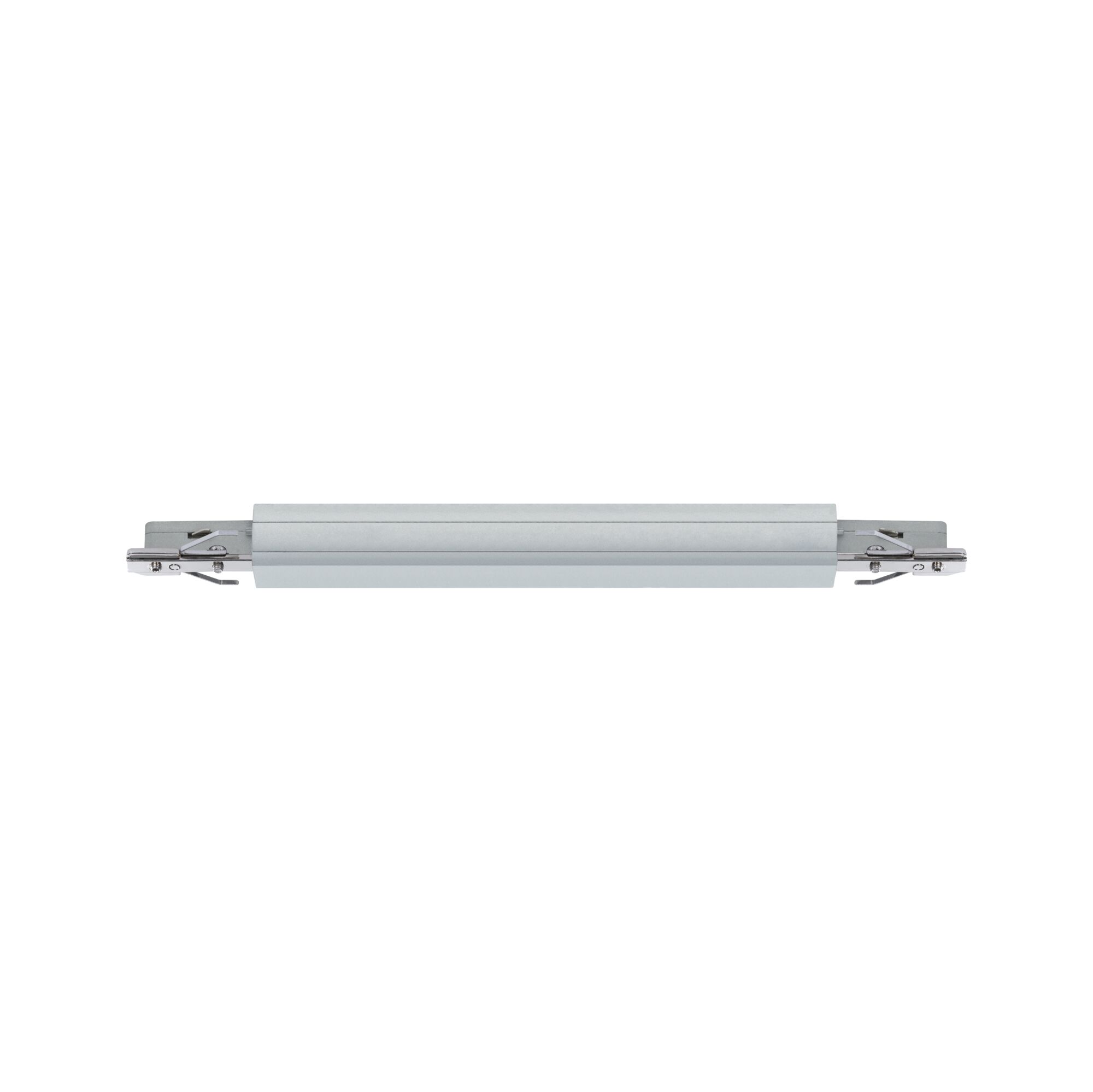 Slim silver aluminum LED light with metal brackets for modern indoor lighting solutions