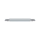 Slim silver aluminum LED light with metal brackets for modern indoor lighting solutions