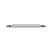Slim silver aluminum LED light with metal brackets for modern indoor lighting solutions