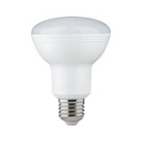 Weiße LED-Lampe mit E27-Fassung aus Kunststoff für energiesparende Beleuchtung