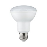 Weiße LED-Lampe mit E27-Fassung aus Kunststoff für energiesparende Beleuchtung