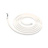 Fleksibelt hvidt LED-lysbånd med kabel, perfekt til moderne rumbelysning og dekoration.