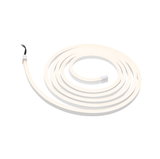 Flexible white LED light strip with cable, perfect for modern room lighting and decoration.