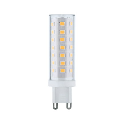Kleine LED-Lampe mit G9-Sockel und transparentem Kunststoffgehäuse für energiesparende Beleuchtung