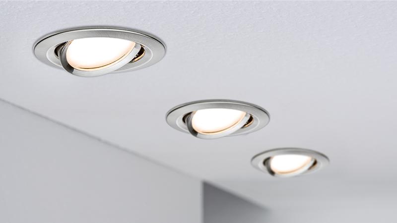 Nova Einbaustrahler bieten gutes Licht, stimmiges Design und hohe Energieeffizienz. Einbauleuchte Nova von Paulmann