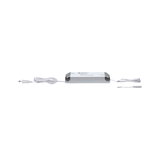 White LED driver power supply with cables for energy-efficient indoor lighting solutions