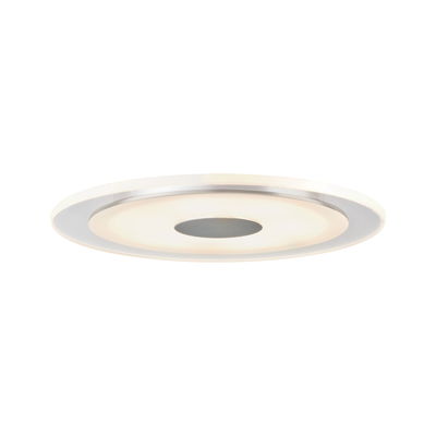 Runde LED-Deckenleuchte in Weiß mit mittlerem grauen Akzent für modernes Raumlicht