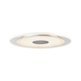 Round white LED ceiling light with central grey accent for modern ambient lighting