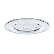 Runder Einbaustrahler aus Chrom mit klarem Glas für moderne LED-Deckenbeleuchtung