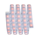 Flexibele LED-strip met warmwitte leds en witte kunststofband voor decoratieve verlichting