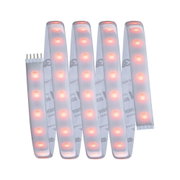 Flexibler LED-Lichtstreifen mit roten LEDs und weißem Silikonmantel für dekorative Beleuchtung