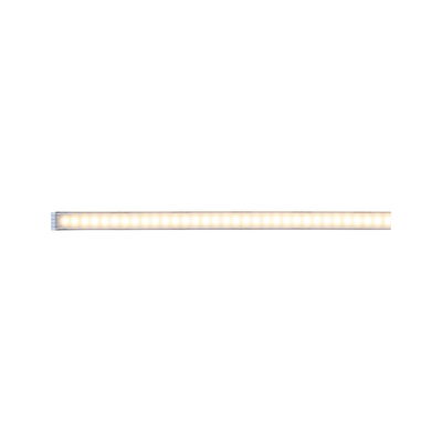Lange LED-lichtstrip met warm wit licht en aluminium behuizing voor moderne binnenverlichting