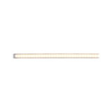 Lange LED-lichtstrip met warm wit licht en aluminium behuizing voor moderne binnenverlichting
