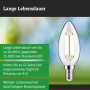 Efficient-Line Filament 230V LED Kerze E14 525lm 2,5W 4000K Klar