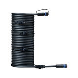 Câble d'extension noir avec connecteurs en matériau robuste pour connexion électrique flexible