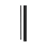 Schwarze Aluminium-LED-Leiste mit schmalem Design für moderne Innenbeleuchtung und LED-Lichtstreifen.