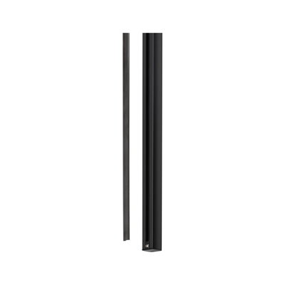 Zwarte aluminium LED-strip met slank ontwerp voor moderne binnenverlichting en LED-lichtstrip.