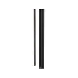Schwarze Aluminium-LED-Leiste mit schmalem Design für moderne Innenbeleuchtung und LED-Lichtstreifen.
