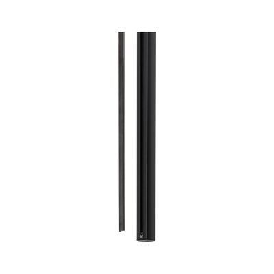 Zwarte aluminium LED-strip met slank ontwerp voor moderne binnenverlichting en LED-lichtstrip.