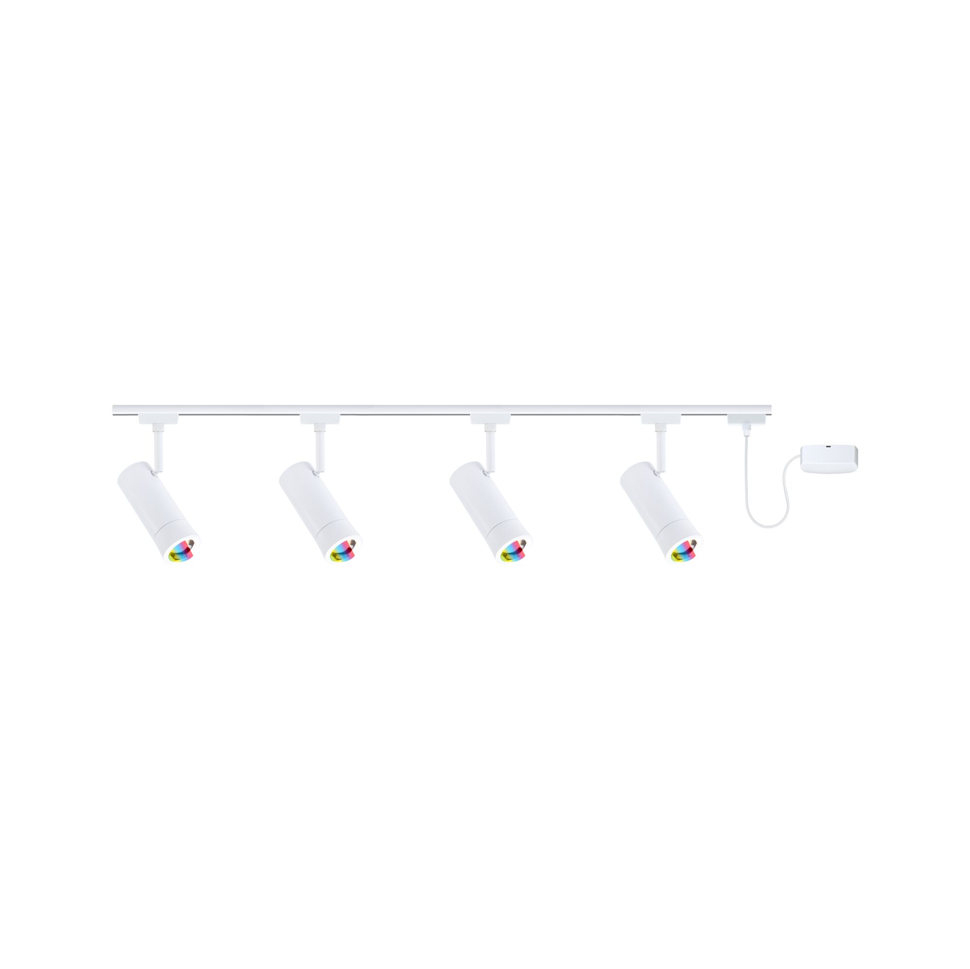 URail Kolejnicový reflektor Smart Home Zigbee Tarie Napájecí kabel 4x4,5W 230V Bílý signál