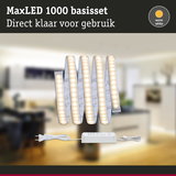 MaxLED 1000 LED-lichtstrip in warm wit met voeding, direct klaar voor gebruik in huis