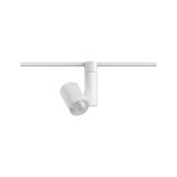Moderner weißer LED-Schienenstrahler aus Metall für flexible Beleuchtung im Wohnraum