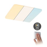 Plafonnier LED avec température de couleur réglable en blanc chaud, neutre et froid, interrupteur mural blanc