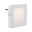 Veilleuse Esby avec capteur crépusculaire carré 3000K 0,7lm Veilleuse LED blanche en plastique avec interrupteur variateur et prise pour éclairage doux