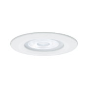 Rund hvid LED-indbygningslampe med klar plastiklinse til moderne rumbelysning
