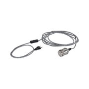Grey textile cable with switch and metal lamp holder with Euro plug, lighting accessory for lamps