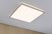 Modernes quadratisches LED-Deckenlicht mit weißem Aluminiumrahmen und warmweißem Licht für Wohnräume
