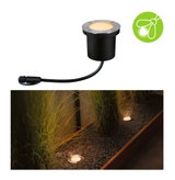 Lanterne piquet en acier inoxydable avec lumière LED blanc chaud pour extérieur