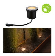 Lanterne piquet en acier inoxydable avec lumière LED blanc chaud pour extérieur