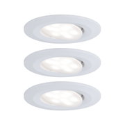 Spot encastré LED blanc en plastique avec tête orientable pour éclairage intérieur moderne