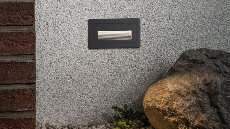 Paulmann Außenwandeinbauleuchten zur Beleuchtung von Beeten und Wegen Wandeinbauleuchten für den Außenbereich