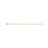 Lange LED-lichtstrip met warm wit licht en transparante behuizing voor moderne verlichting.
