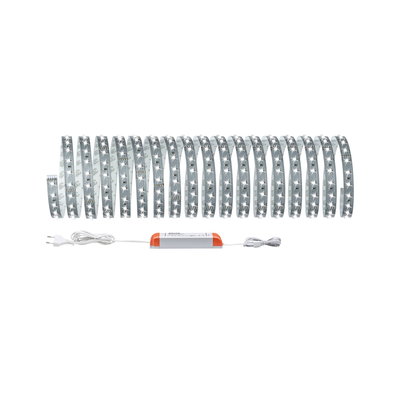 Flexible LED strip light with white and orange power supply, energy-efficient lighting solution