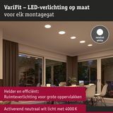 VariFit LED-inbouwspots in neutraal wit 4000K voor efficiënte verlichting van grote ruimtes