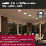 VariFit LED-inbouwspots in neutraal wit 4000K voor efficiënte verlichting van grote ruimtes