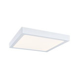 Square white LED ceiling light with matte diffuser for modern room lighting